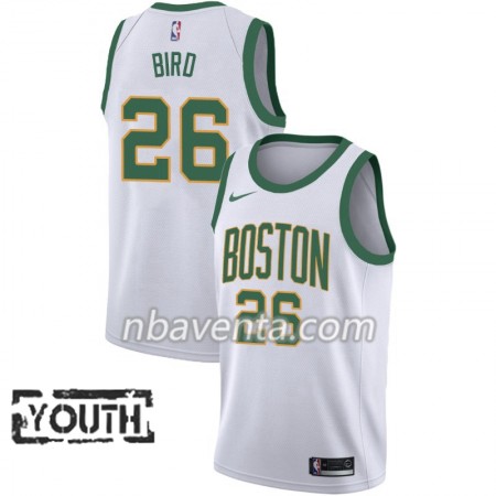 Camiseta Niños Boston Celtics Jabari Bird 26 2018-19 Nike City Edition Blanco Swingman